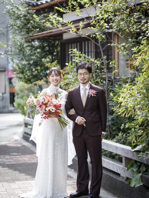 古民家ウエディングドレス　家族婚ウエディングドレス　家族婚プラン