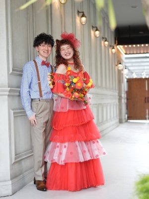 オリジナルウエディングドレス　TRUNKBYSHOTOGALLERYWEDDINGDRESS コンセプトウエディングドレス　カラーオーダーウエディングドレス　カラーオーダーメイドウエディングドレス　