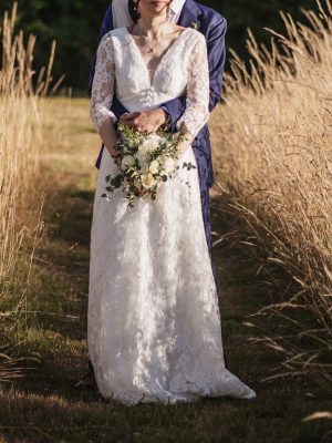 海外ガーデンウエディングドレス　ドレス購入　オーダーウエディングドレス